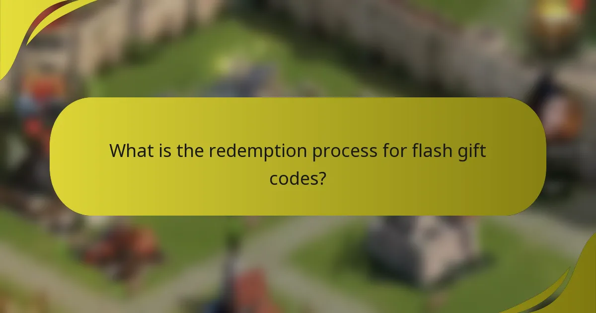 What is the redemption process for flash gift codes?